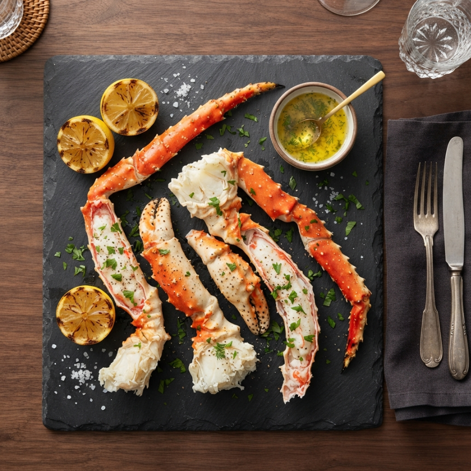 Wild Alaskan Red King Crab Legs & Claws– Flash Frozen, Pre-Cooked Seafood Boil Special