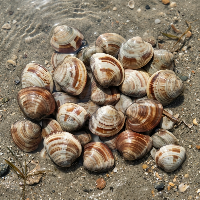 Live Fresh Clams Wild Seafood