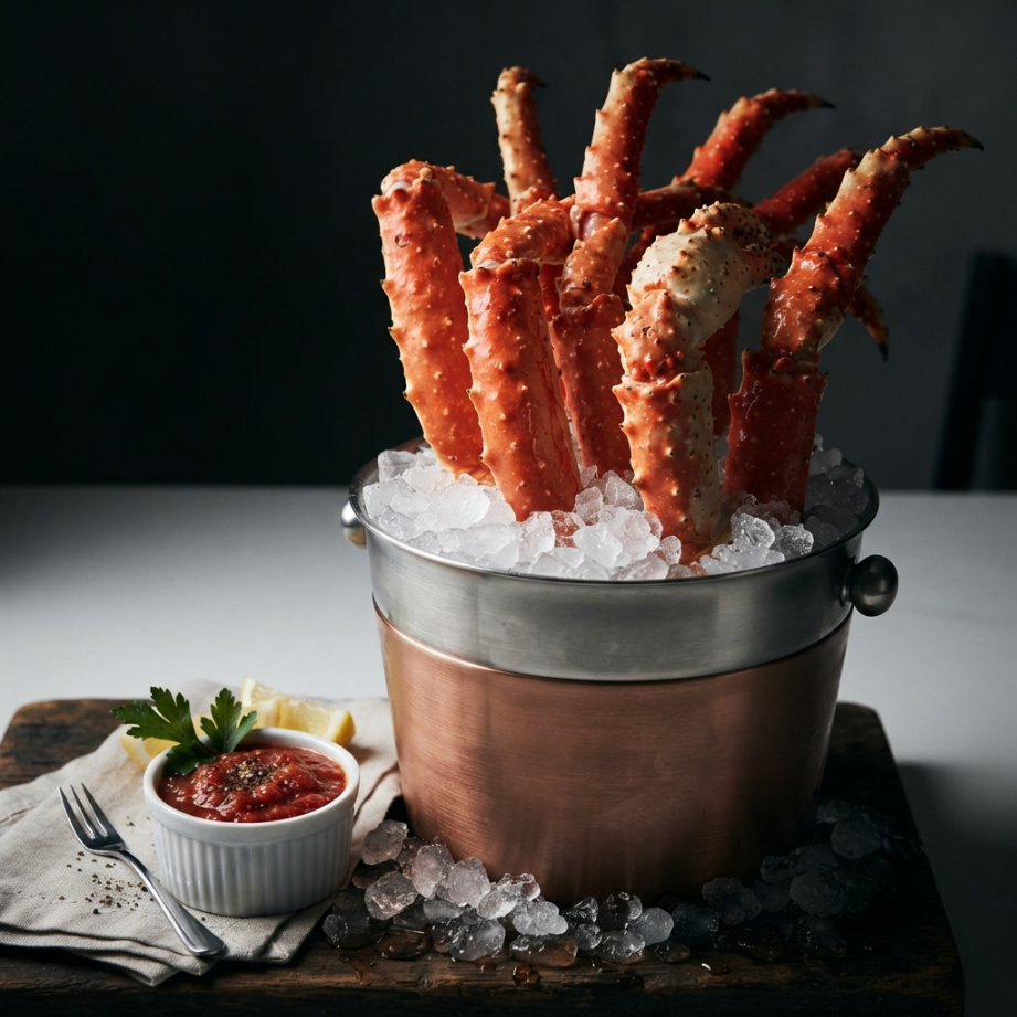 Wild Alaskan Red King Crab Legs & Claws– Flash Frozen, Pre-Cooked Seafood Boil Special